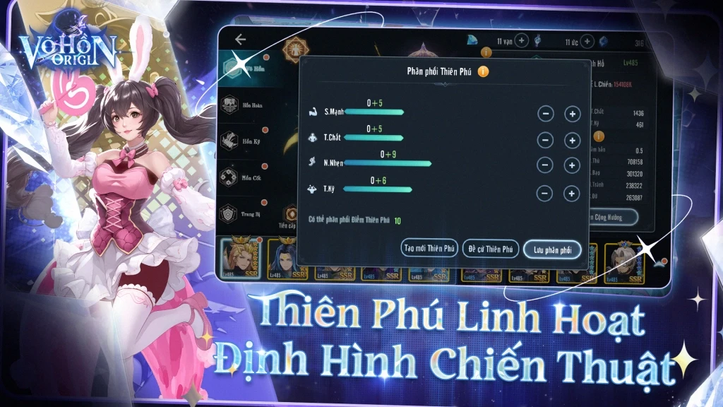Đội hình chiến lược + hành động nhịp độ cao