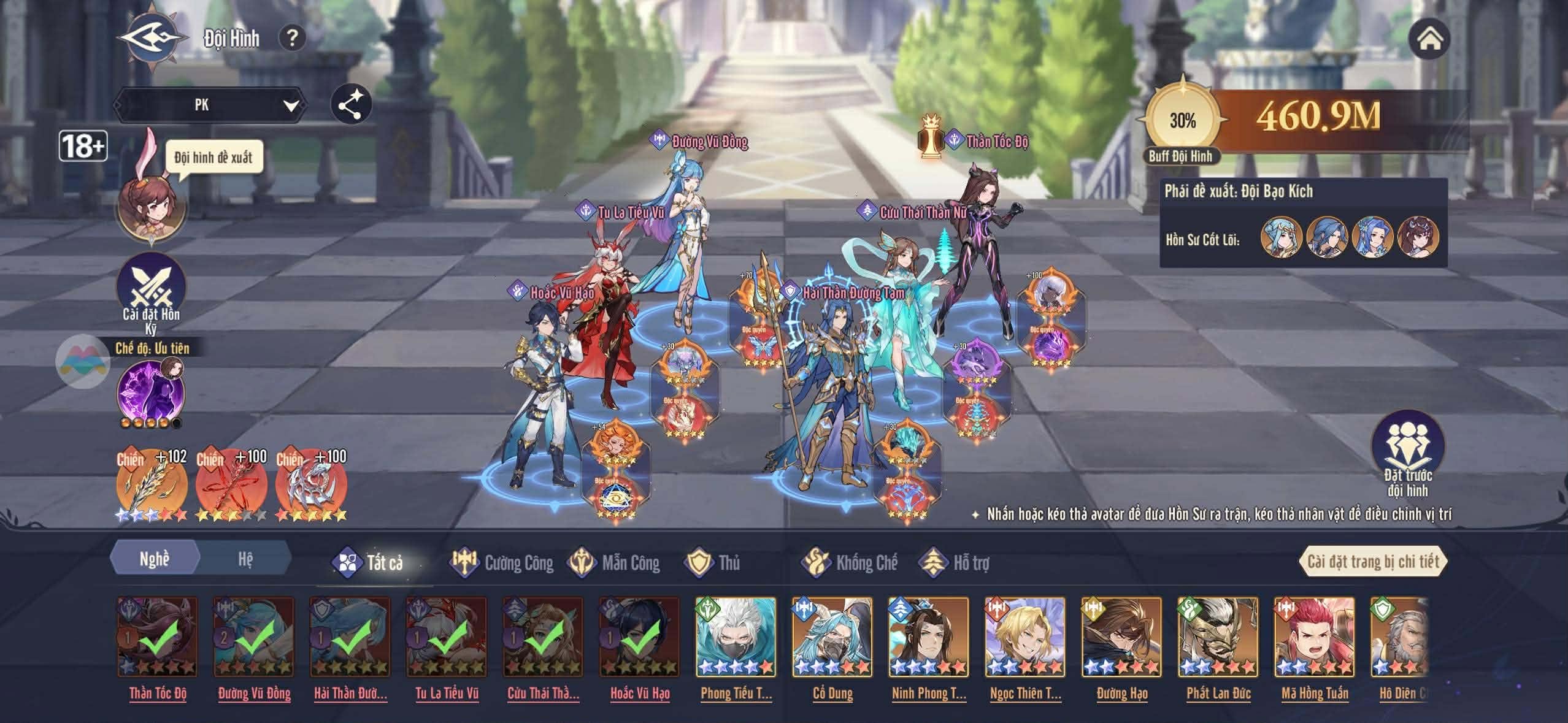 Game Soul Land: Time Reversed sử dụng lối chơi đậm chất chiến thuật, nhập vai