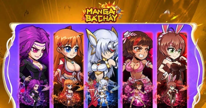 Hệ thống nhân vật trong game Manga Bá Cháy
