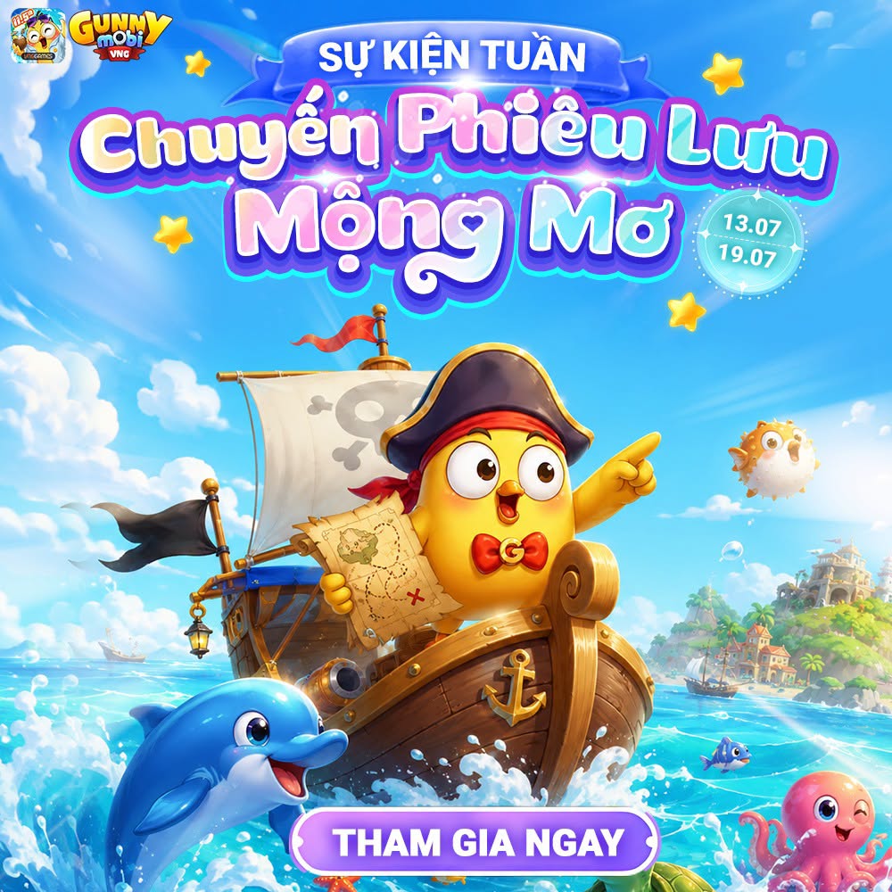 Hình ảnh sự kiện chuyến phiêu lưu mộng mơ trong game Gunny Mobi
