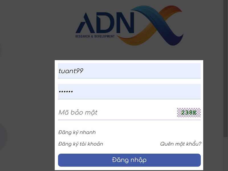 Đăng nhập tài khoản của bạn tại Trang Đăng Nhập.