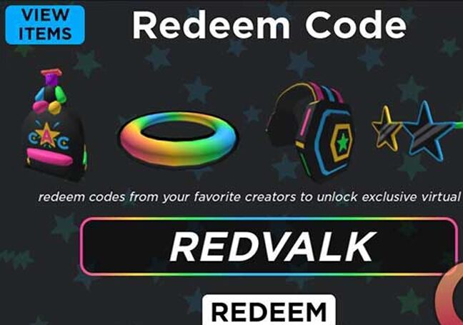 Nhập giftcode UGC Limited Codes, sau đó nhấn “Redeem”