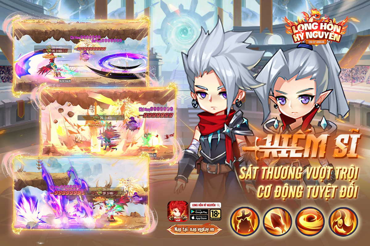 Nhân vật kiếm sĩ trong tựa game Long Hồn Kỷ Nguyên