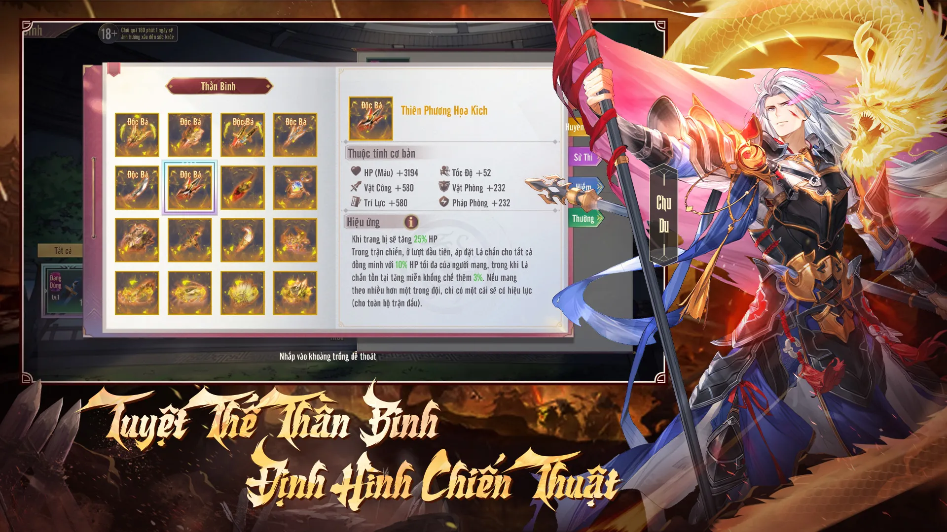 Hệ thống nhân vật tướng đa dạng trong game Danh Tướng Origin