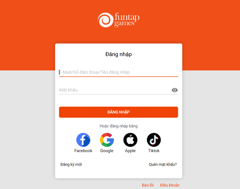 Bước 1 truy cập vào website: https://playfun.vn và đăng nhập tài khoản của game thủ