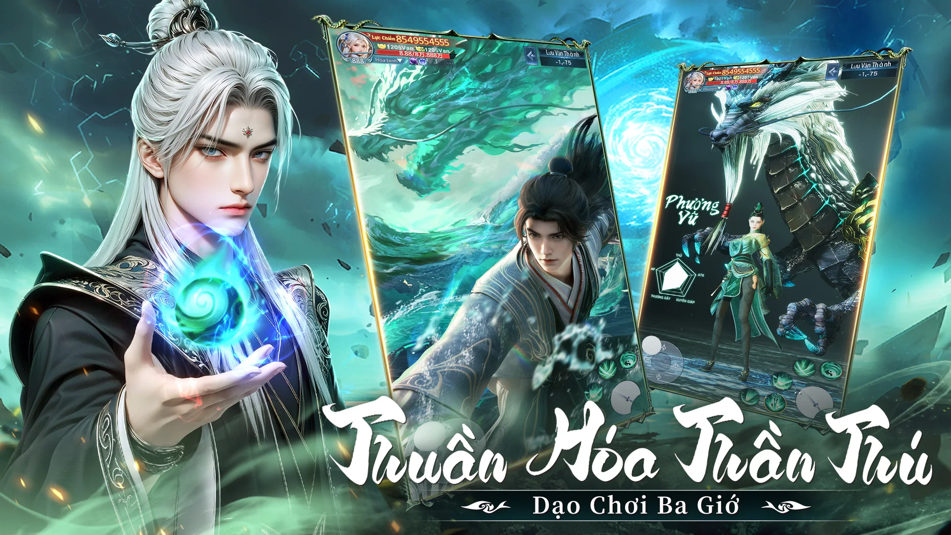 Game thủ có thể dạo chơi ba giới khác nhau trong game Nhất Kiếm Phục Ma