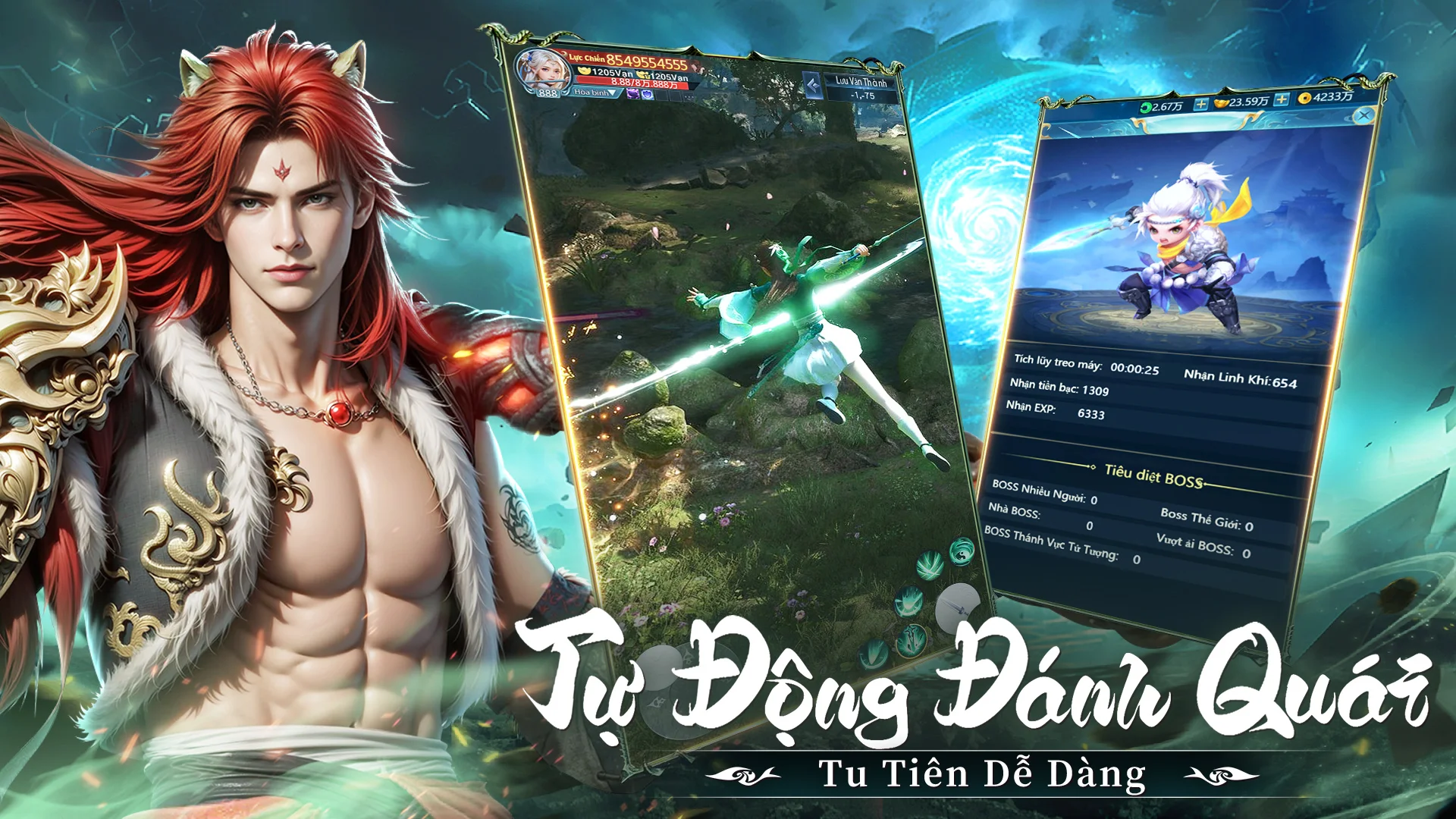 Game Nhất Kiếm Phục Ma có tích hợp tính năng tu luyện tự động