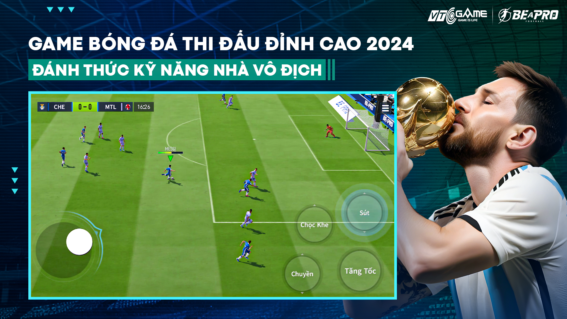 Be A Pro Football là game bóng đá trực tuyến do VTC phát hành