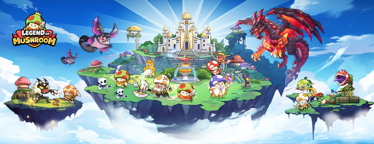 Thế giới trong game Legend of Mushroom nơi game thủ tham gia các thử thách, boss khốc liệt