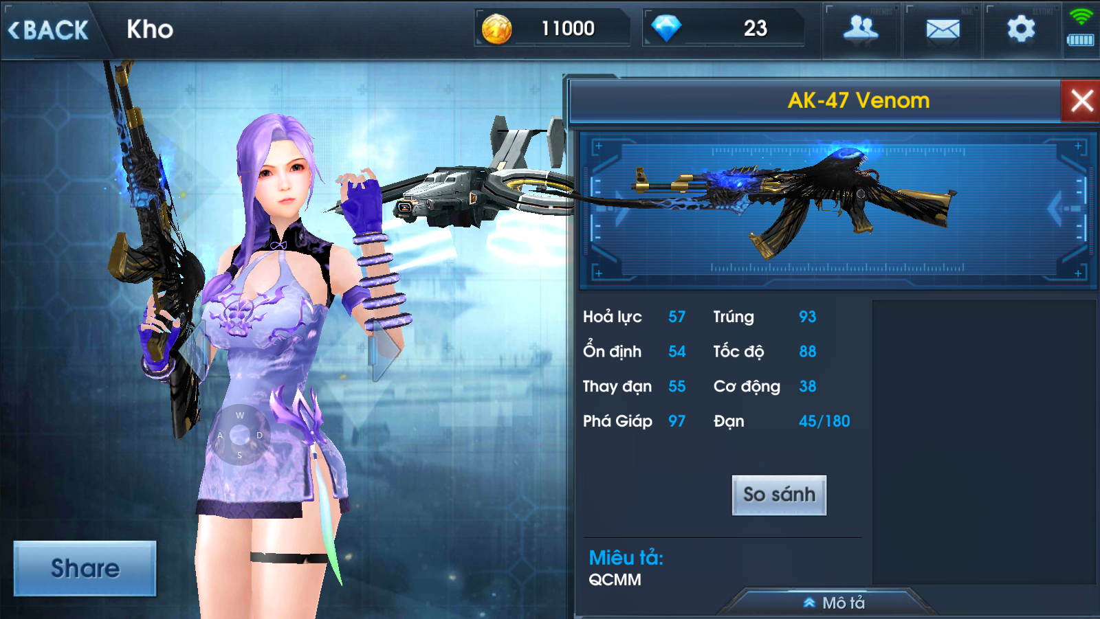 Tựa game Phục Kích sở hữu nhiều chế độ thi đấu khác nhau vùng hệ thống vũ khí đa dạng