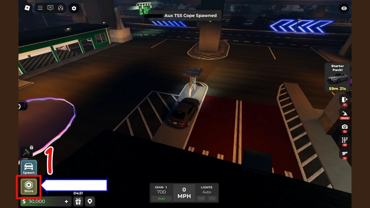Đăng nhập vào game và truy cập vào mục Store trên giao diện chính