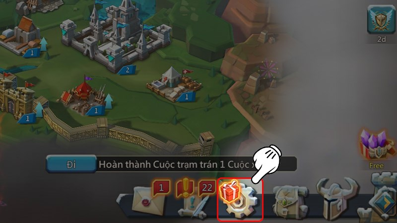 Bước 2 chọn biểu tượng bánh răng của “Cài đặt”