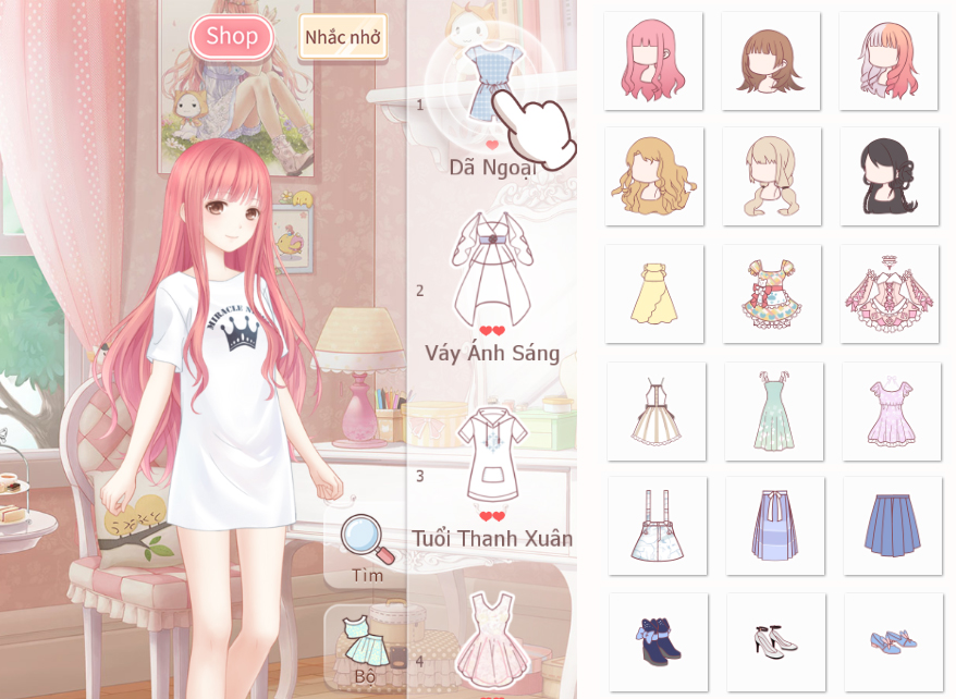 Chọn phong cách đồ đa dạng trong game Ngôi Sao Thời Trang