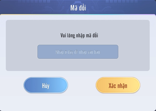 Nhập chính xác code Tam Quốc Động Khởi sau đó nhấn Xác nhận