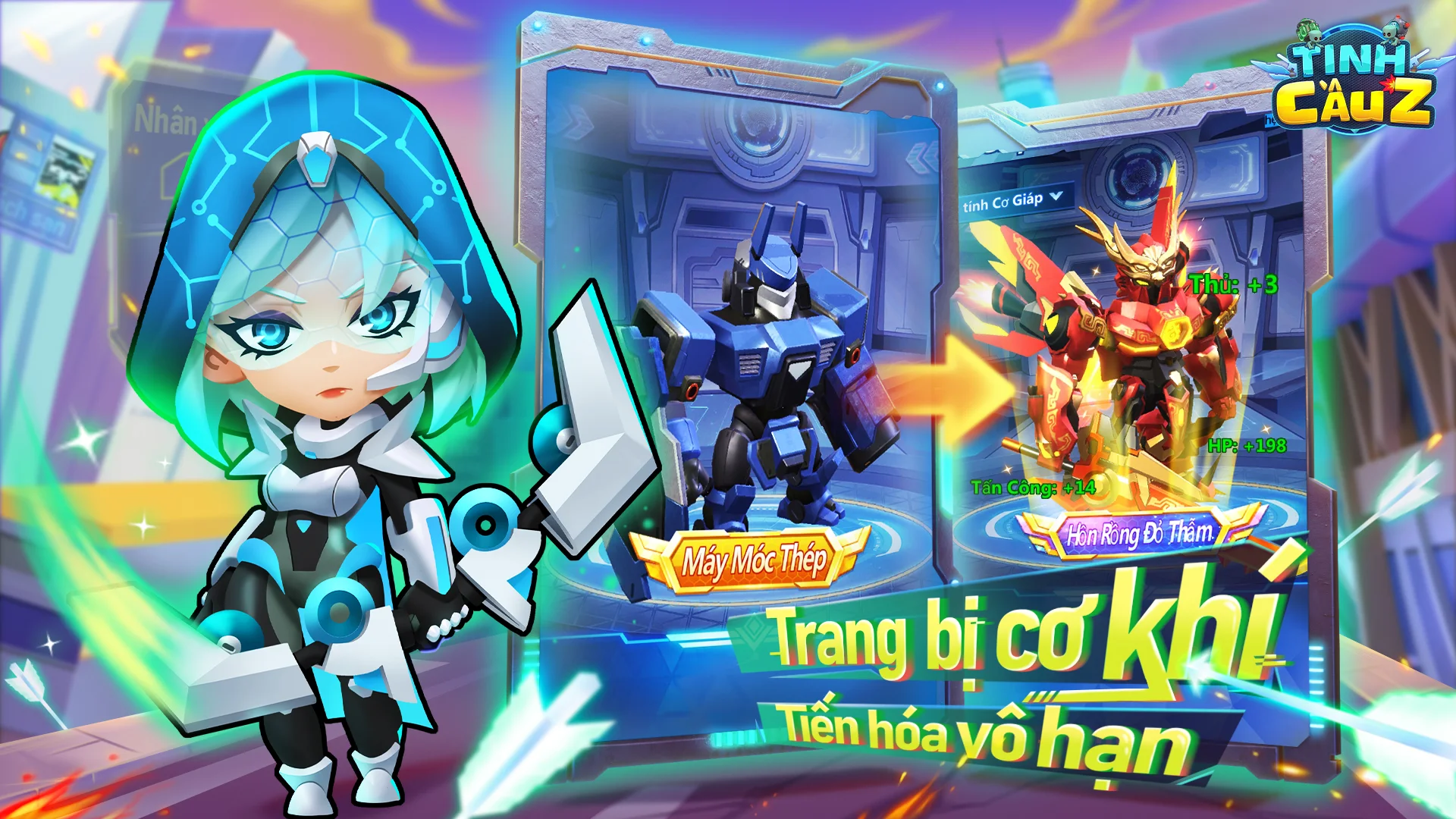 Người chơi có thể triệu hồi và điều khiển robot chiến đấu