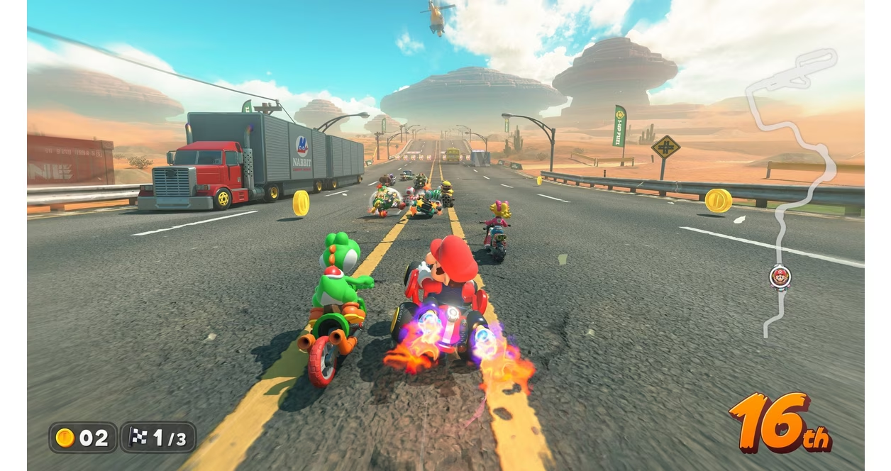 Giao diện trò chơi Mario Kart World (Ảnh: GameStop)