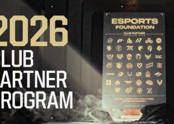 Hình ảnh công bố Chương trình Đối tác với các Câu lạc bộ 2026 (GAM Esports đại diện duy nhất Việt Nam góp mặt)