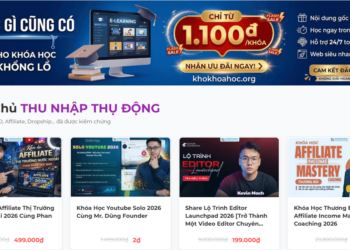 Sở hữu kho khóa học khổng lồ tại Kho Khóa Học Giá Rẻ