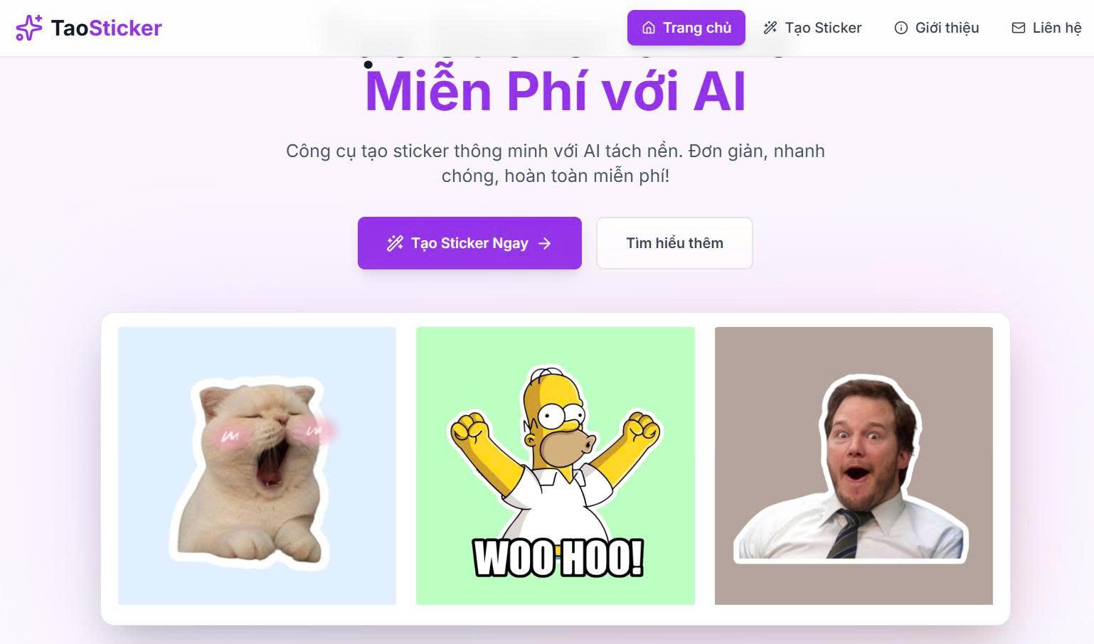 Cách tạo sticker từ ảnh trên điện thoại online với TaoSticker