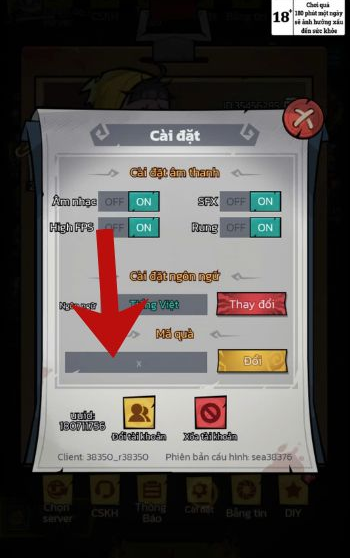 Nhập chính xác code Haunted Room: Ngôi Nhà Hắc Ám quà tặng và nhấn Đổi