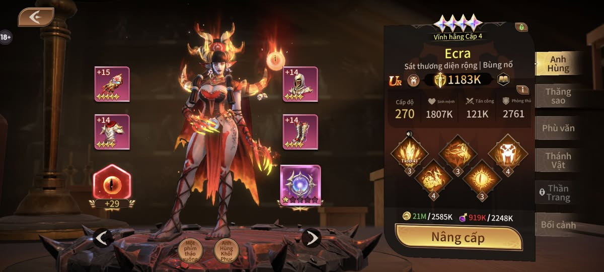 Hình ảnh nhân vật Ecra trong game Legends Reborn: Huyền Thoại Thức Tỉnh